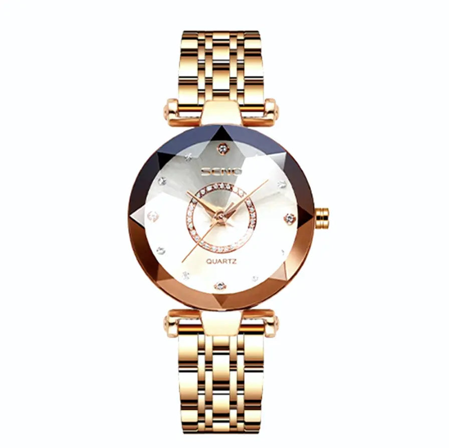 Reloj Suizo de Cuarzo Diamond™ + Collar de Regalo