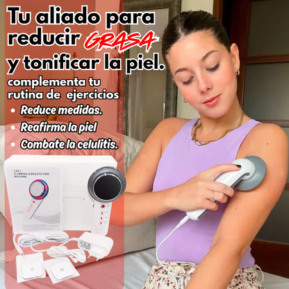 Masajeador Ultrasonido 3 en 1 de Cavitación.