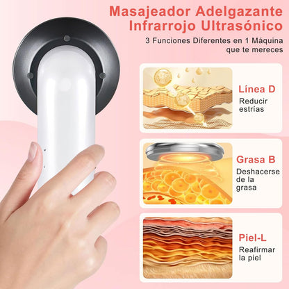 Masajeador Ultrasonido 3 en 1 de Cavitación.