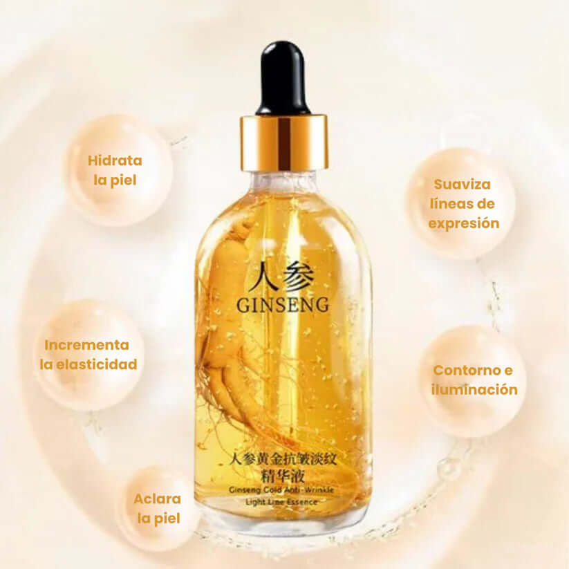 GINSENG Sérum Antiedad 😍 ¡COMPRA 1 Y RECIBE 2 SOLO HOY!