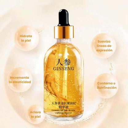GINSENG Sérum Antiedad 😍 ¡COMPRA 1 Y RECIBE 2 SOLO HOY!