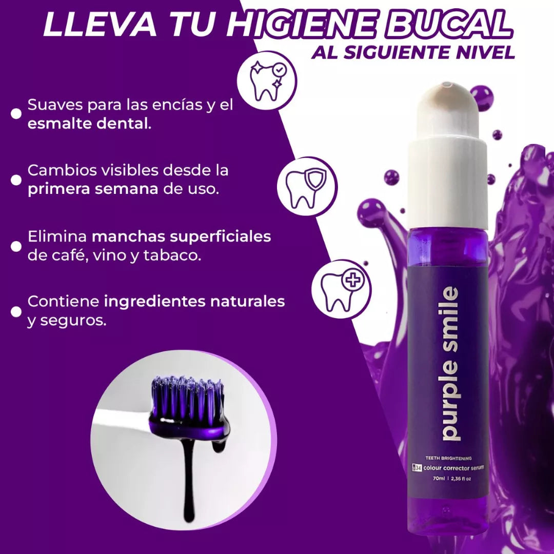 PURPLE SMILE SERUM CORRECTOR DE COLOR  DENTAL V34