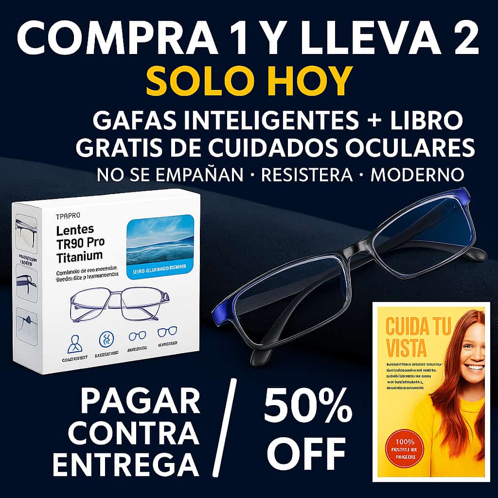 Gafas Inteligentes TR90 Titanium Pro - ¡PAGUE 1 Y LLEVE 2 SOLO HOY! 🔥