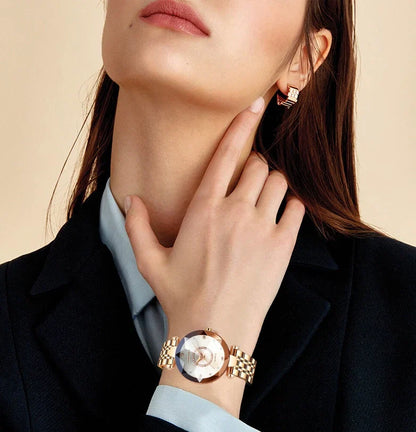 Reloj Suizo de Cuarzo Diamond™ + Collar de Regalo