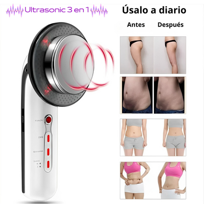 Masajeador Ultrasonido 3 en 1 de Cavitación.